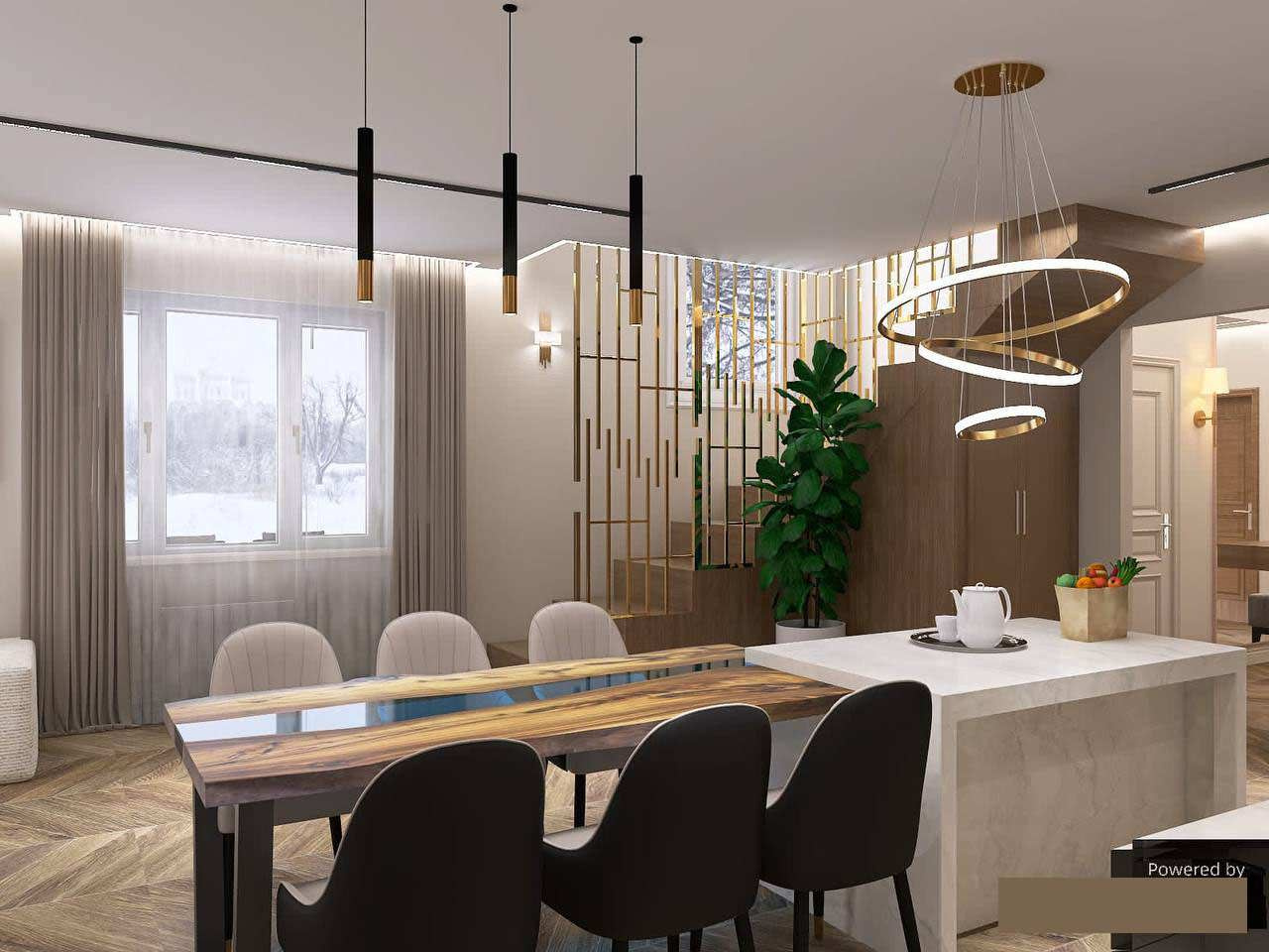 Интерьер контемпораре.