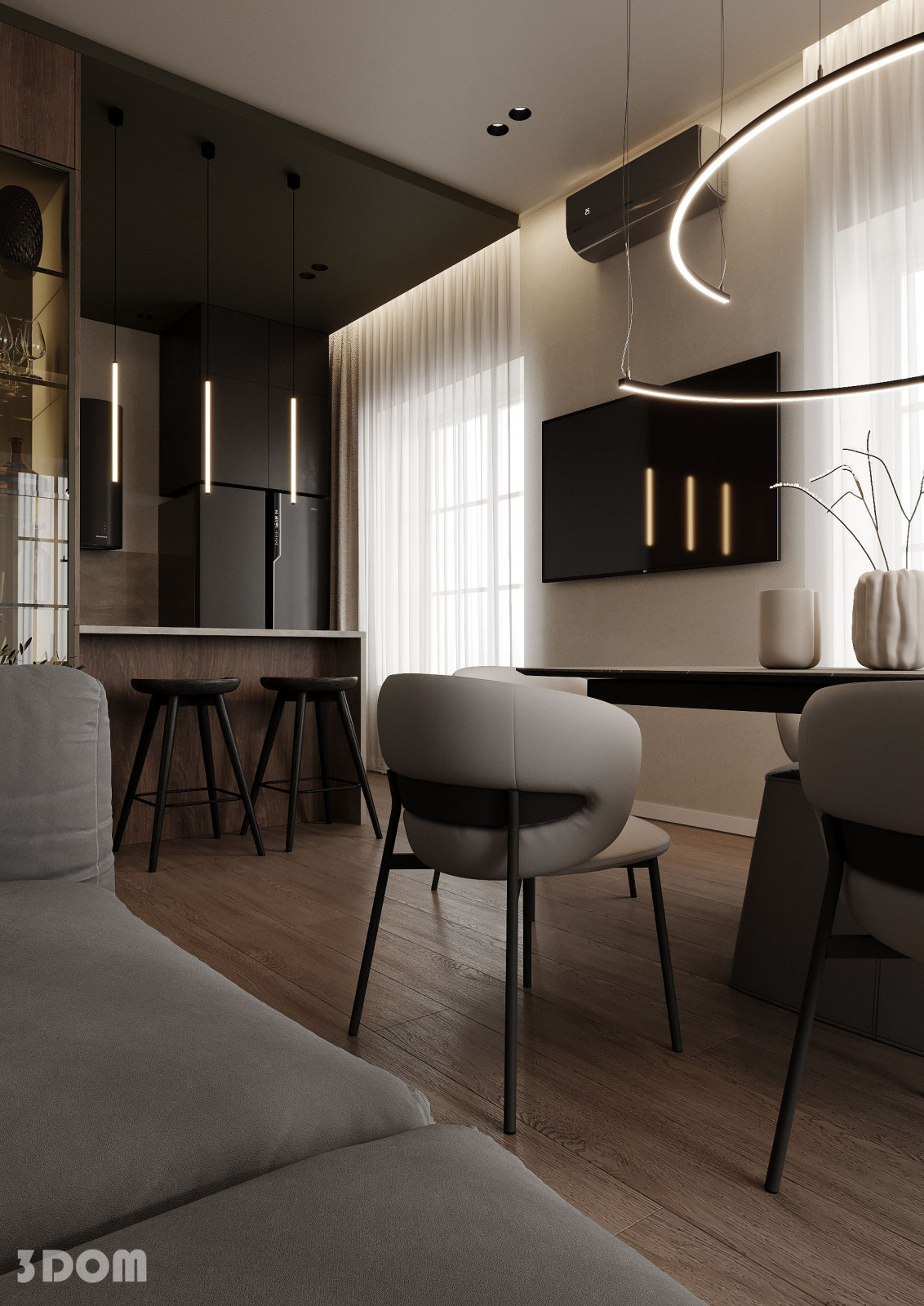 ДОМ ДВУХЭТАЖНЫЙ РНД 200кв.м | 3DOM