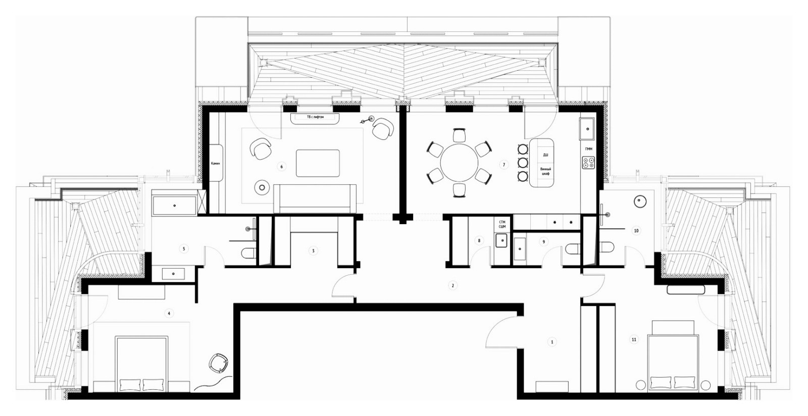 Desert - проект квартиры 162 м²