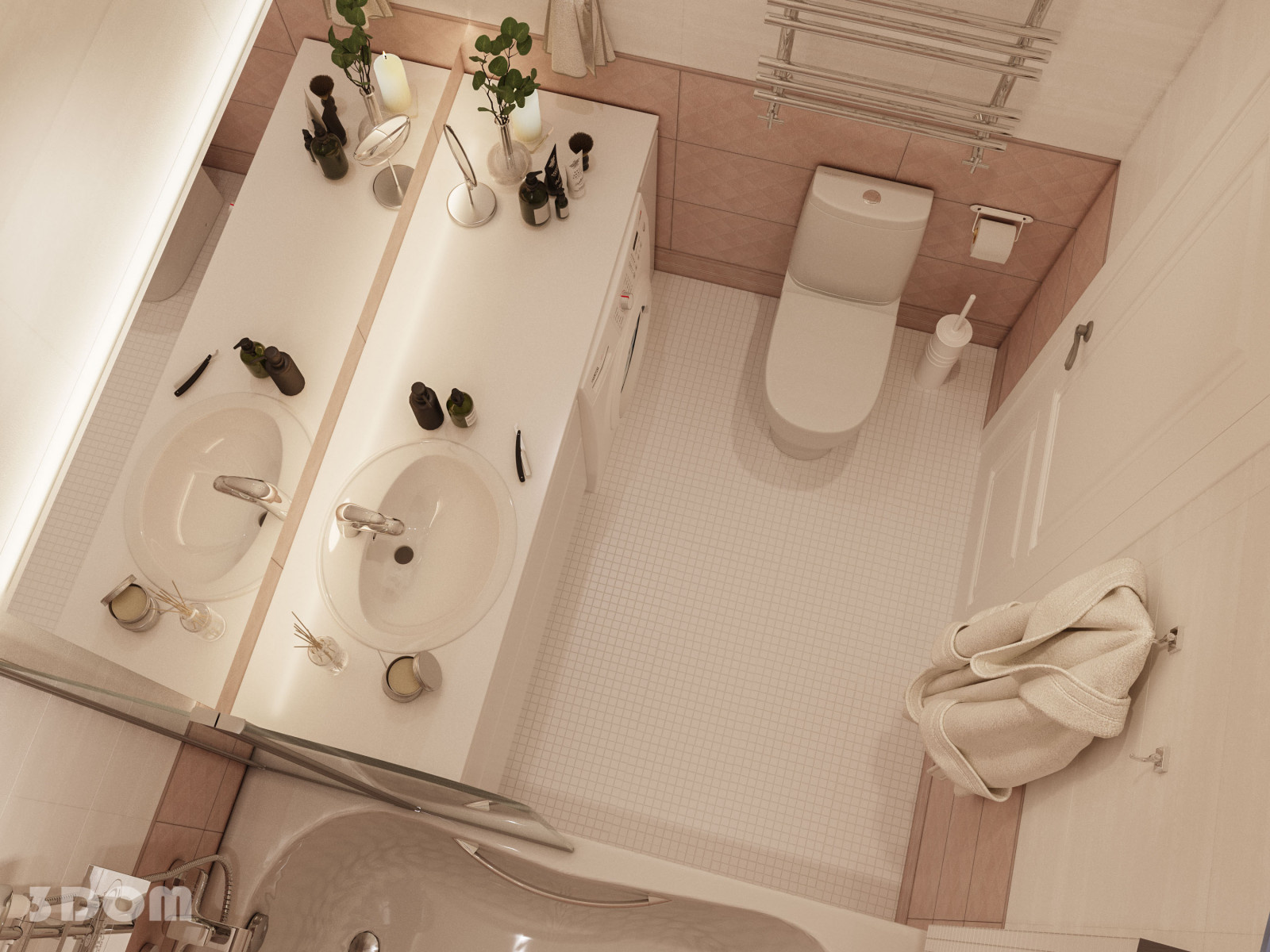 КВАРТИРА ЖК "ЗВЕЗДНЫЙ" 58кв.м | 3DOM