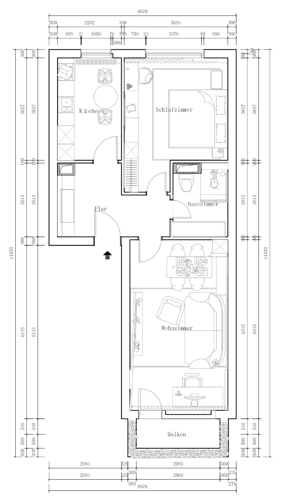 Moderne Wohnung
