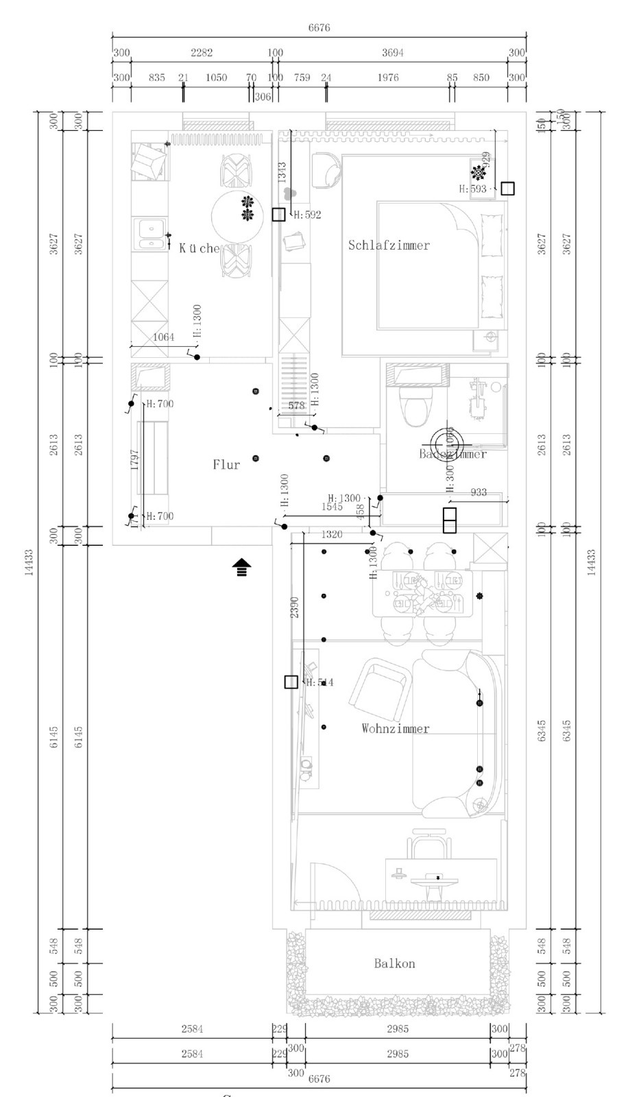 Moderne Wohnung