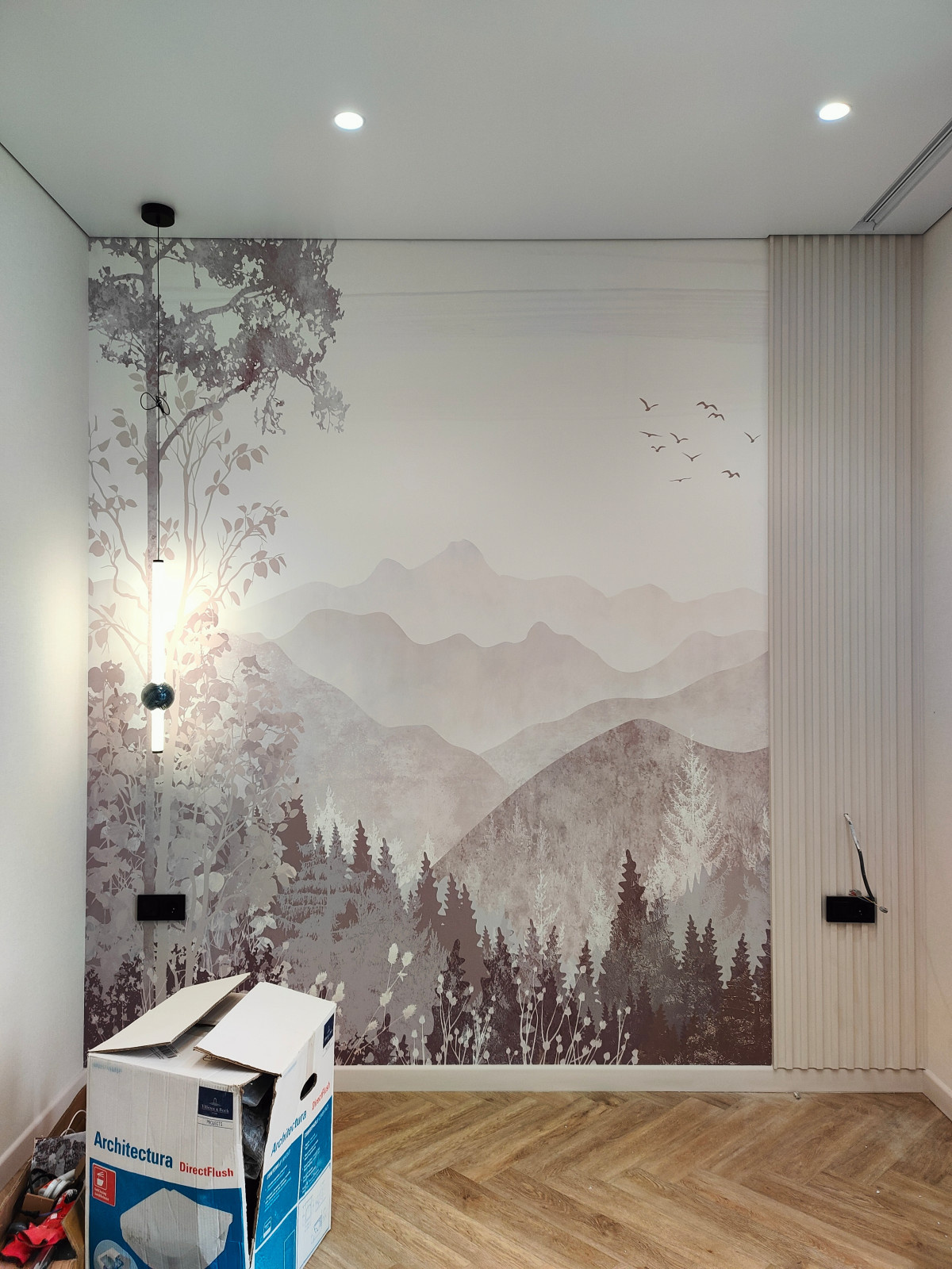 Квартира. Москва. Ореховый бульвар. Эскизы + рабочие фото с реализации проекта