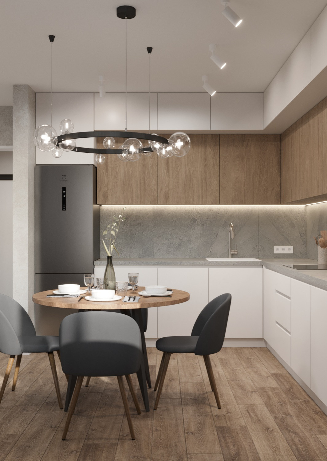 Design project of a one bedroom apartment