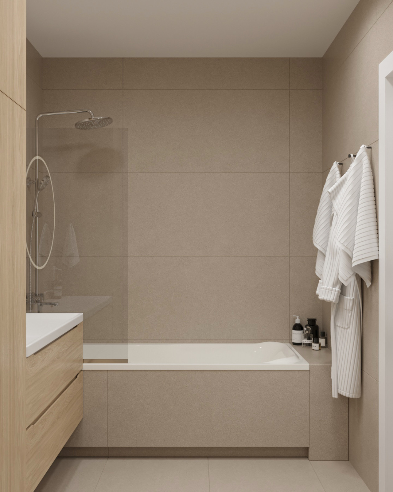 Design project of a one bedroom apartment