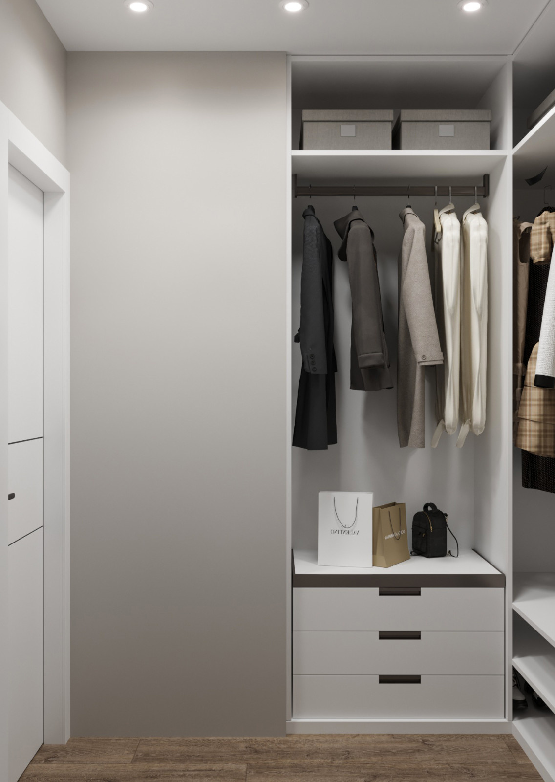 Design project of a one bedroom apartment