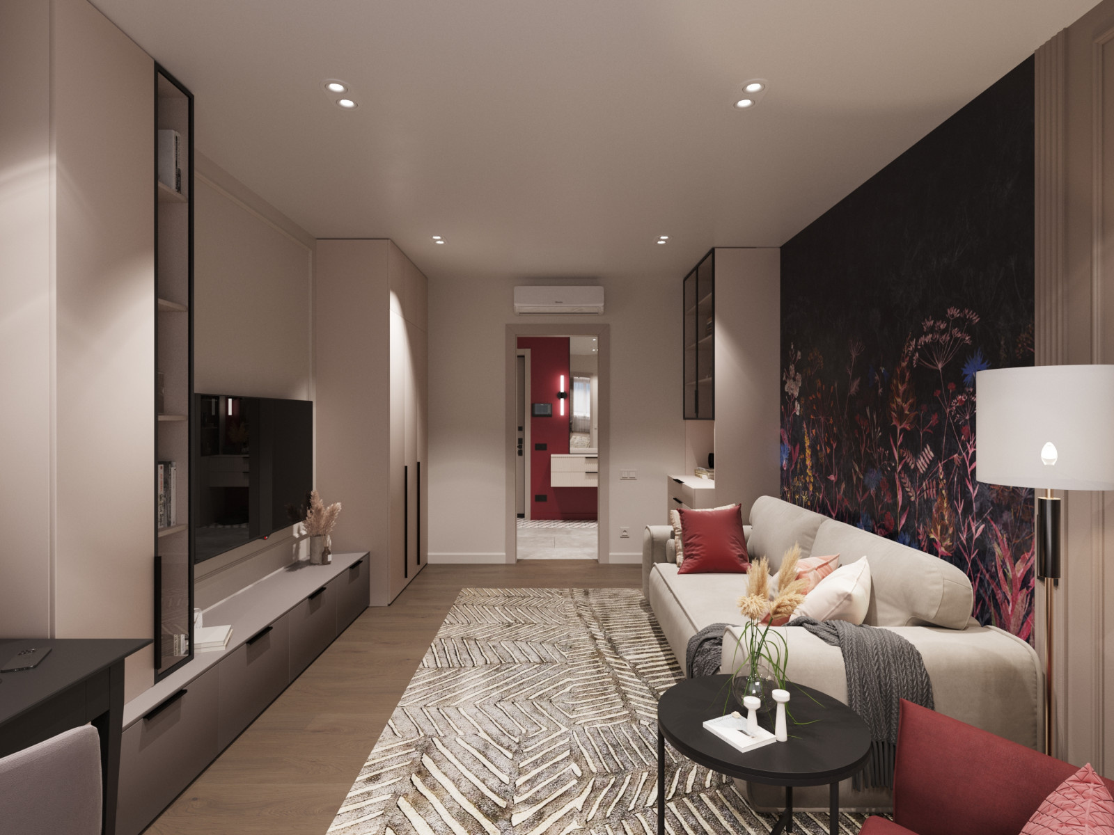 Дизайн проект квартиры 90 м2 с детской комнатой