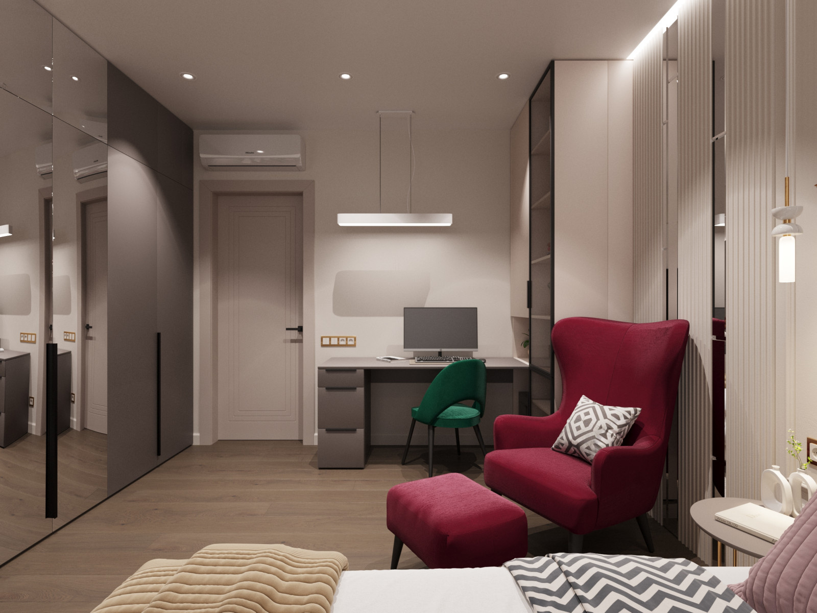 Дизайн проект квартиры 90 м2 с детской комнатой