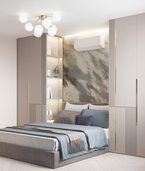 Проект спальни,12 м2