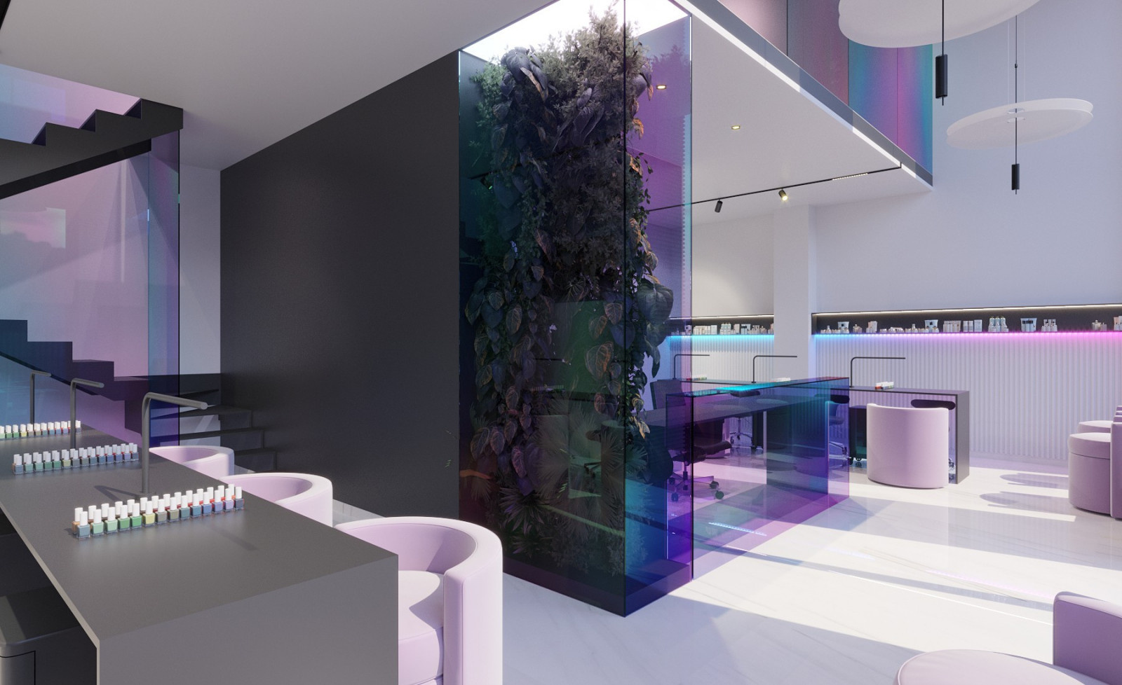 Minimalist Beauty Salon Interior Design