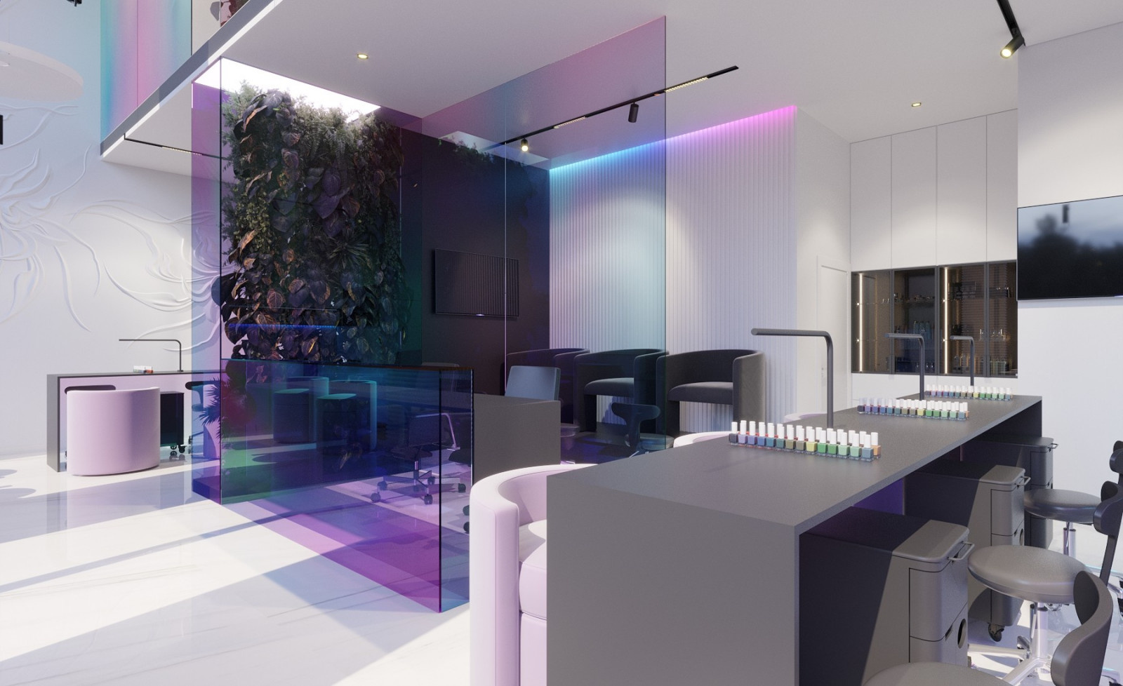 Minimalist Beauty Salon Interior Design
