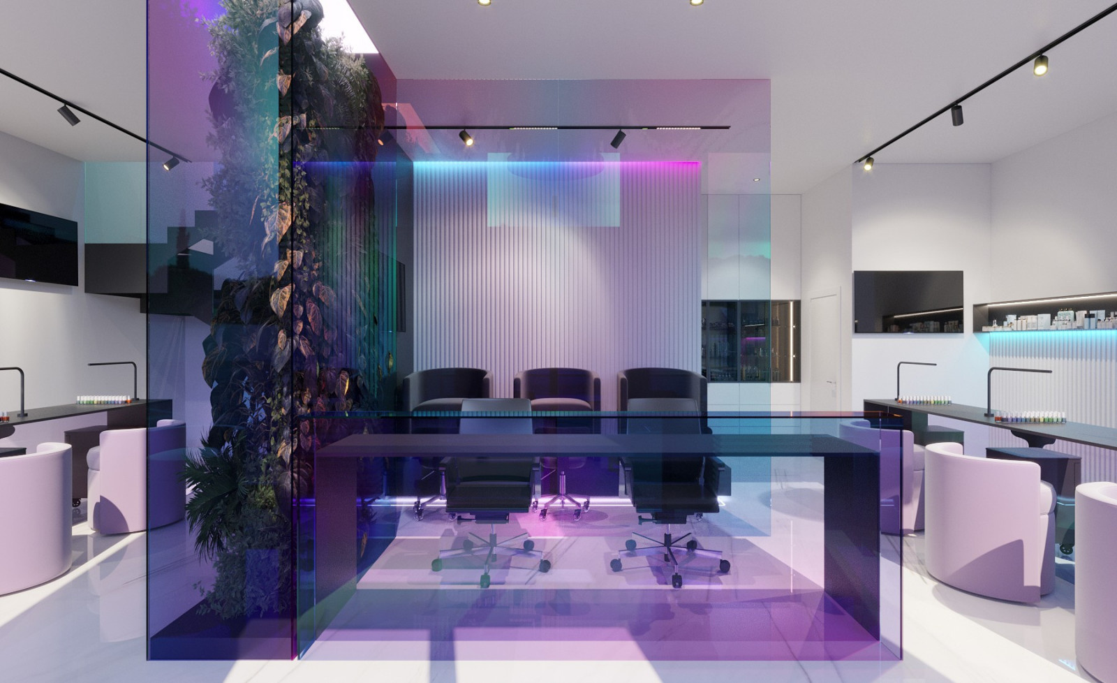 Minimalist Beauty Salon Interior Design