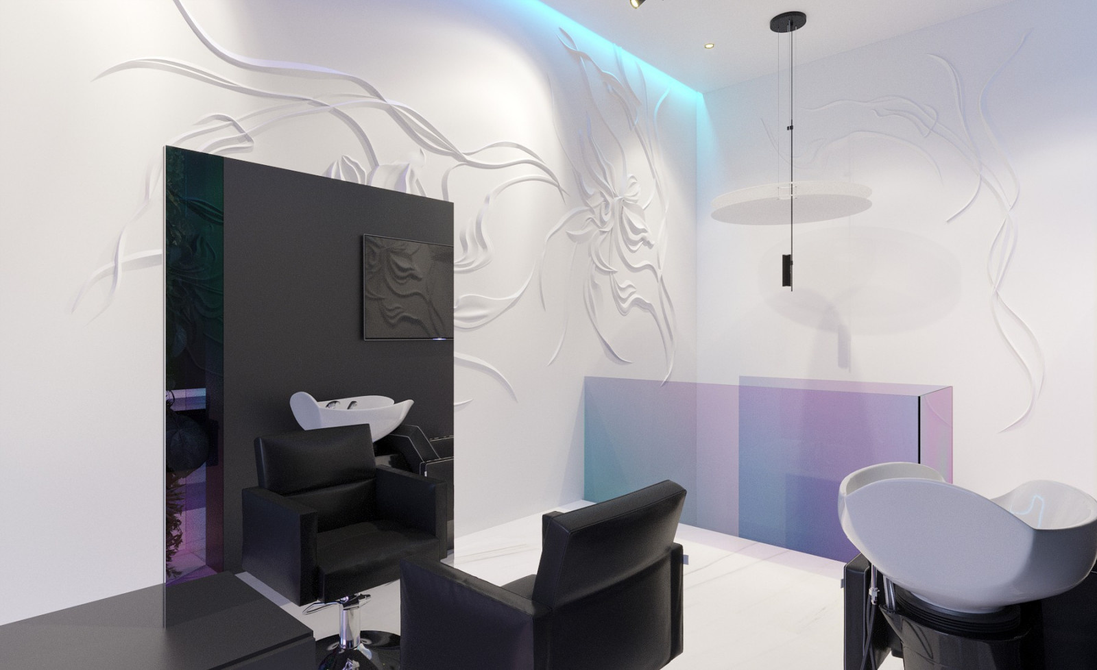 Minimalist Beauty Salon Interior Design
