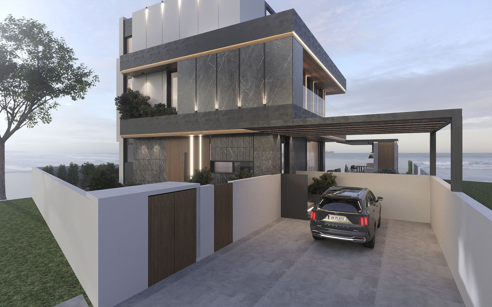 Cottage Facade Design in Peyia, Cyprus