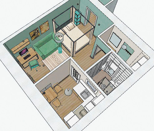 Однокомнатная квартира 32 кв.м. в хрущевке