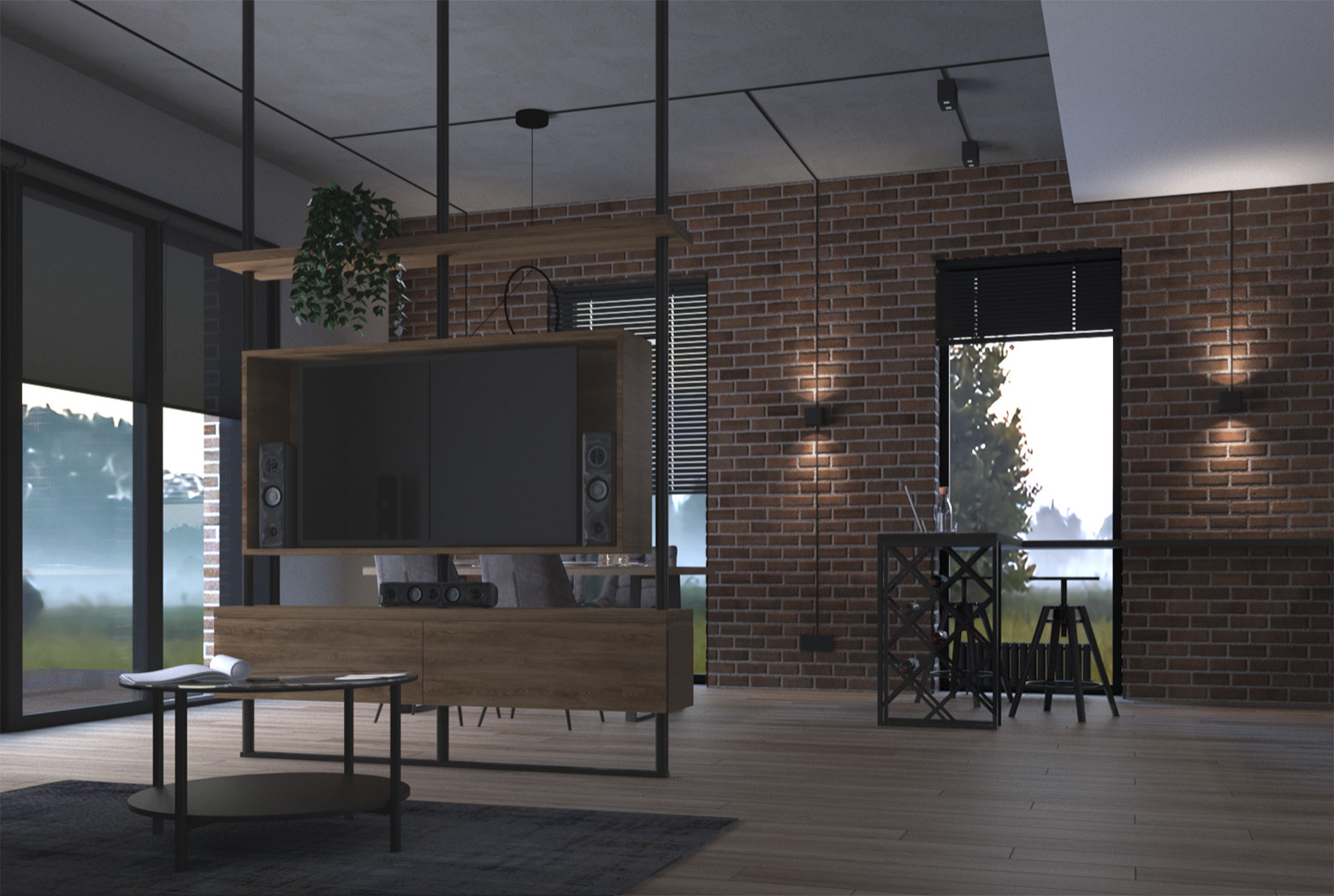 Дом в стиле Лофт