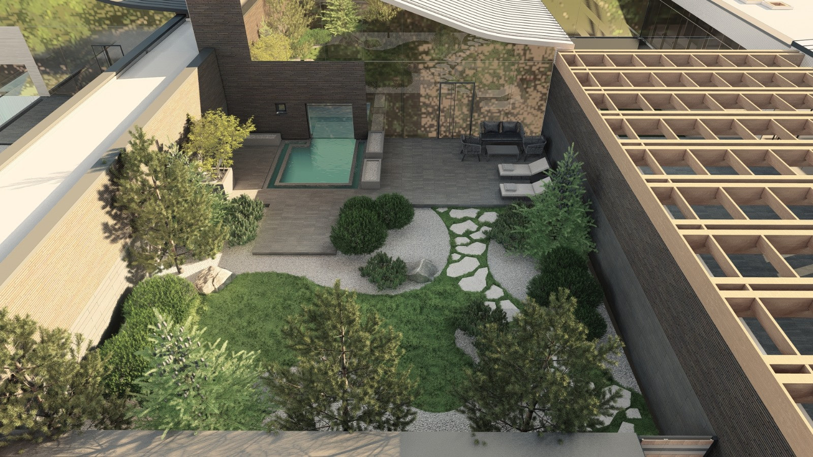 Банный комплекс в Лужниках, дворики