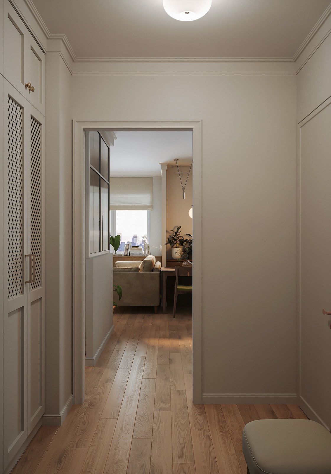 Вид из прихожей