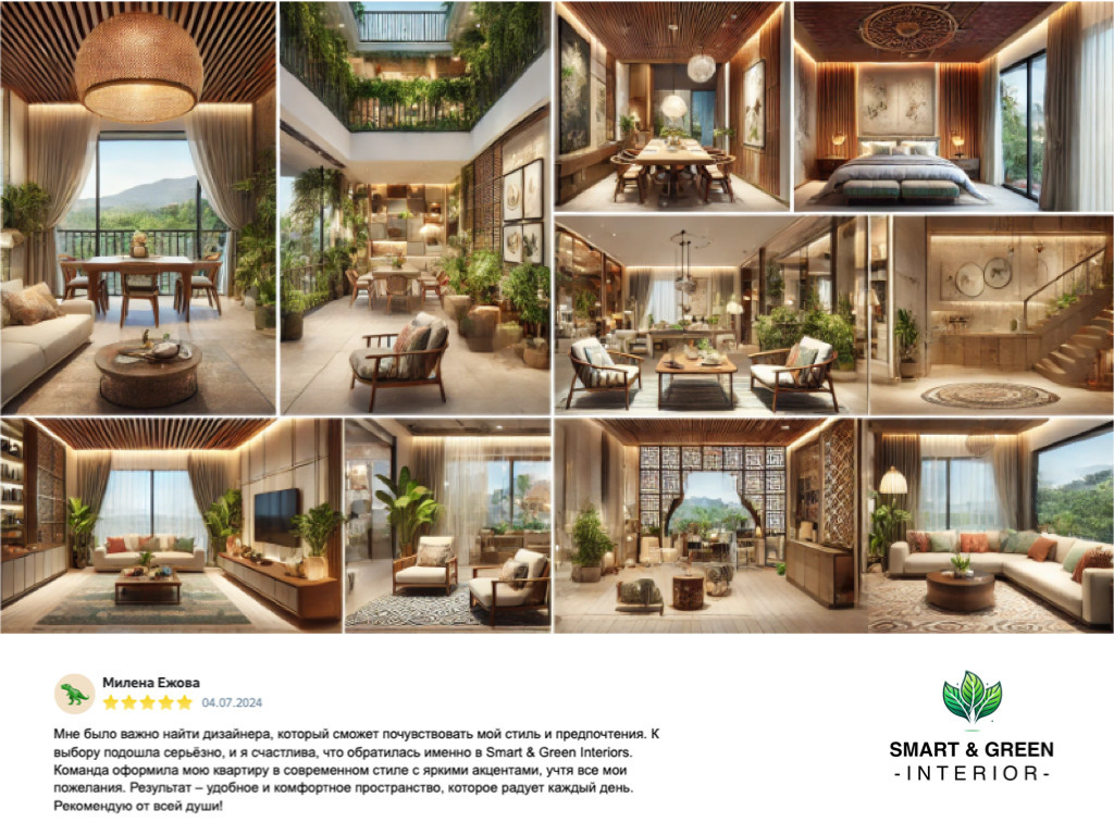 Квартира в Восточном стиле с умными технологиями