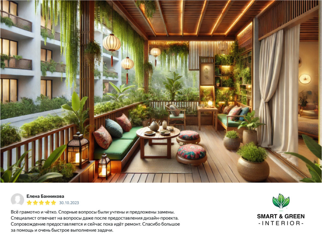 Квартира в Восточном стиле с умными технологиями