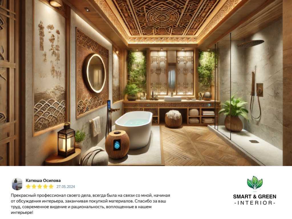 Квартира в Восточном стиле с умными технологиями