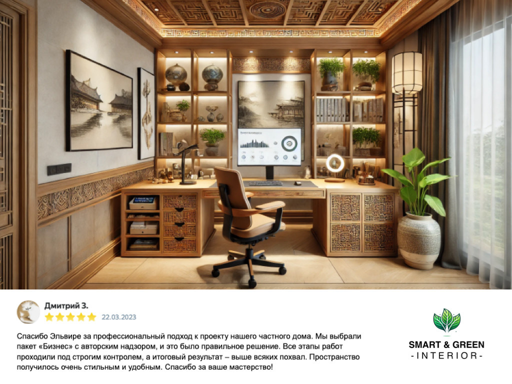 Квартира в Восточном стиле с умными технологиями