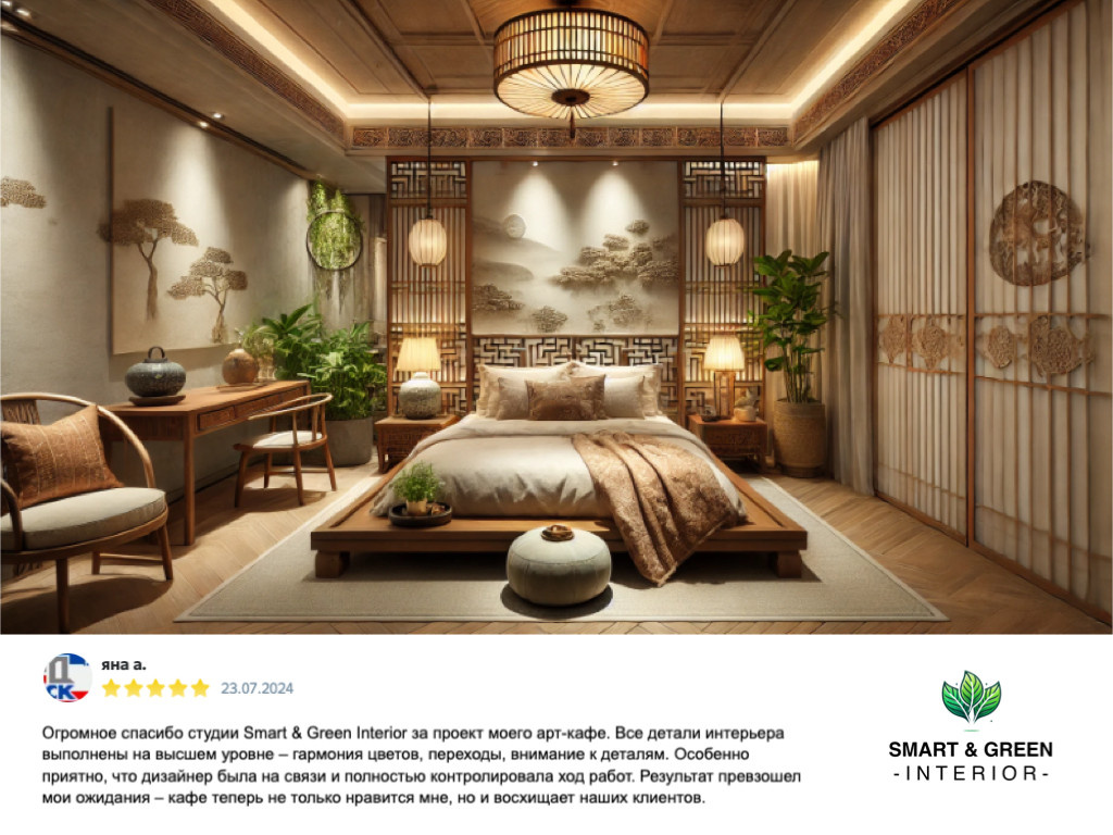 Обложка проекта: Квартира в Восточном стиле с умными технологиями