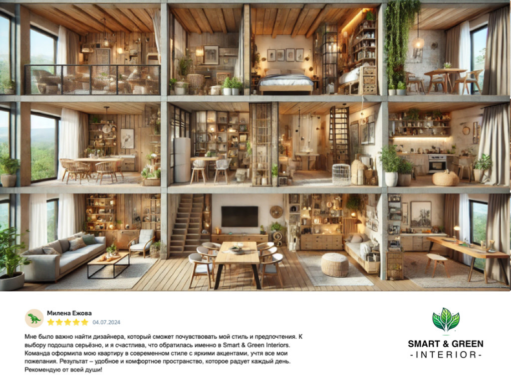 Дом в стиле Рустика с умными технологиями