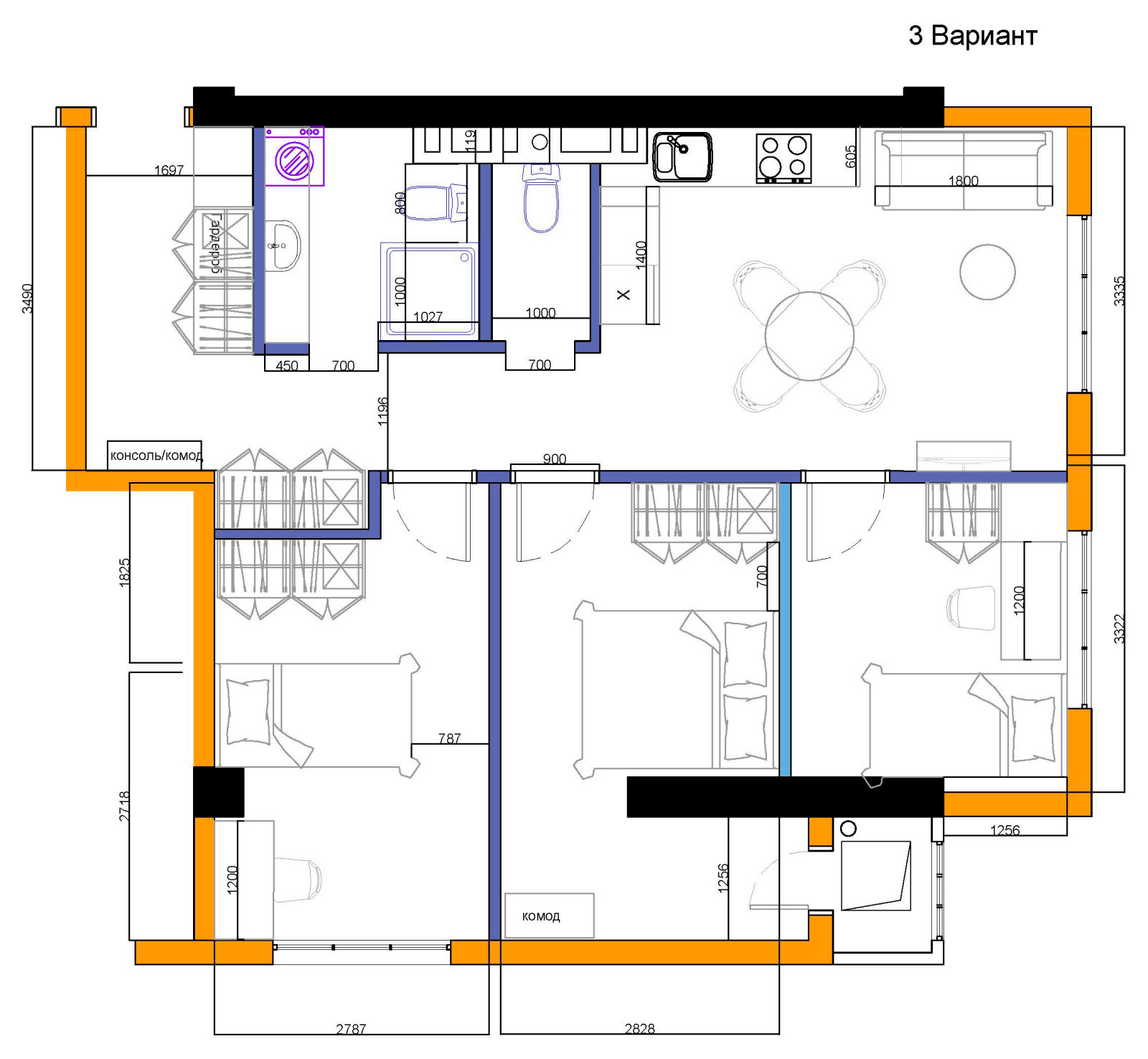 Варианты планировки квартиры в Ташкенте