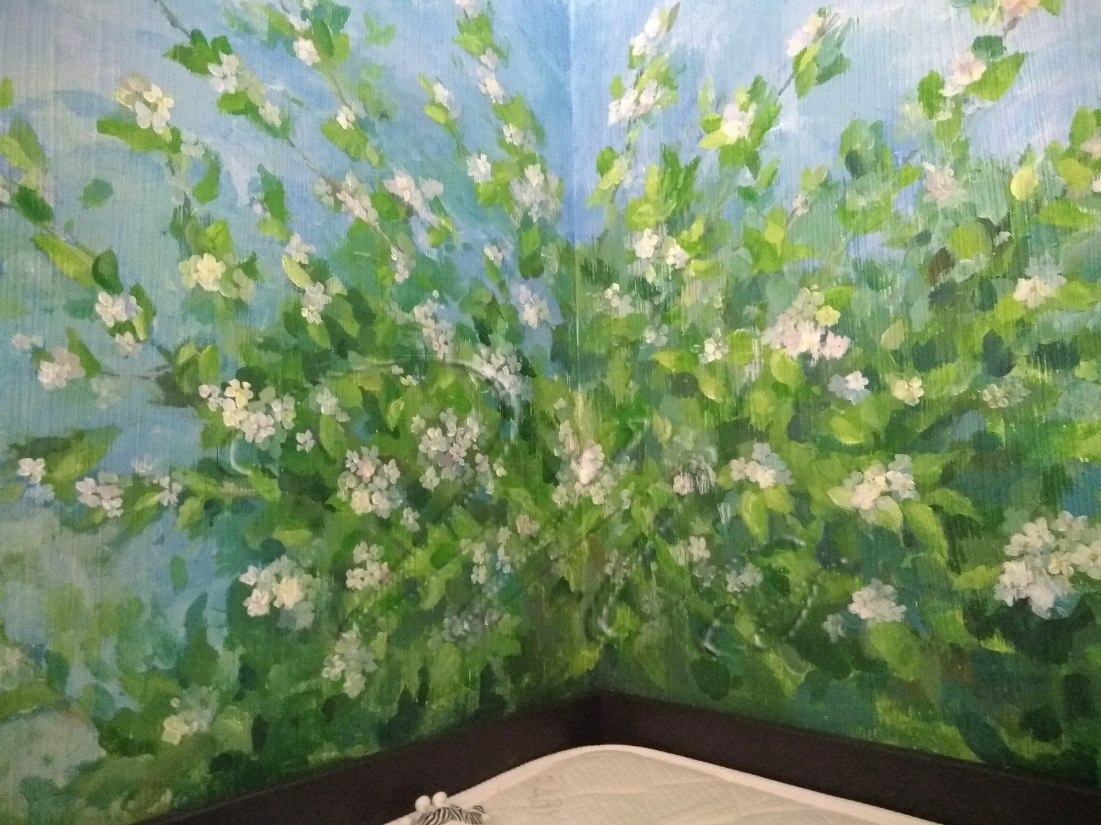 Роспись стен в детской семьи Макарских