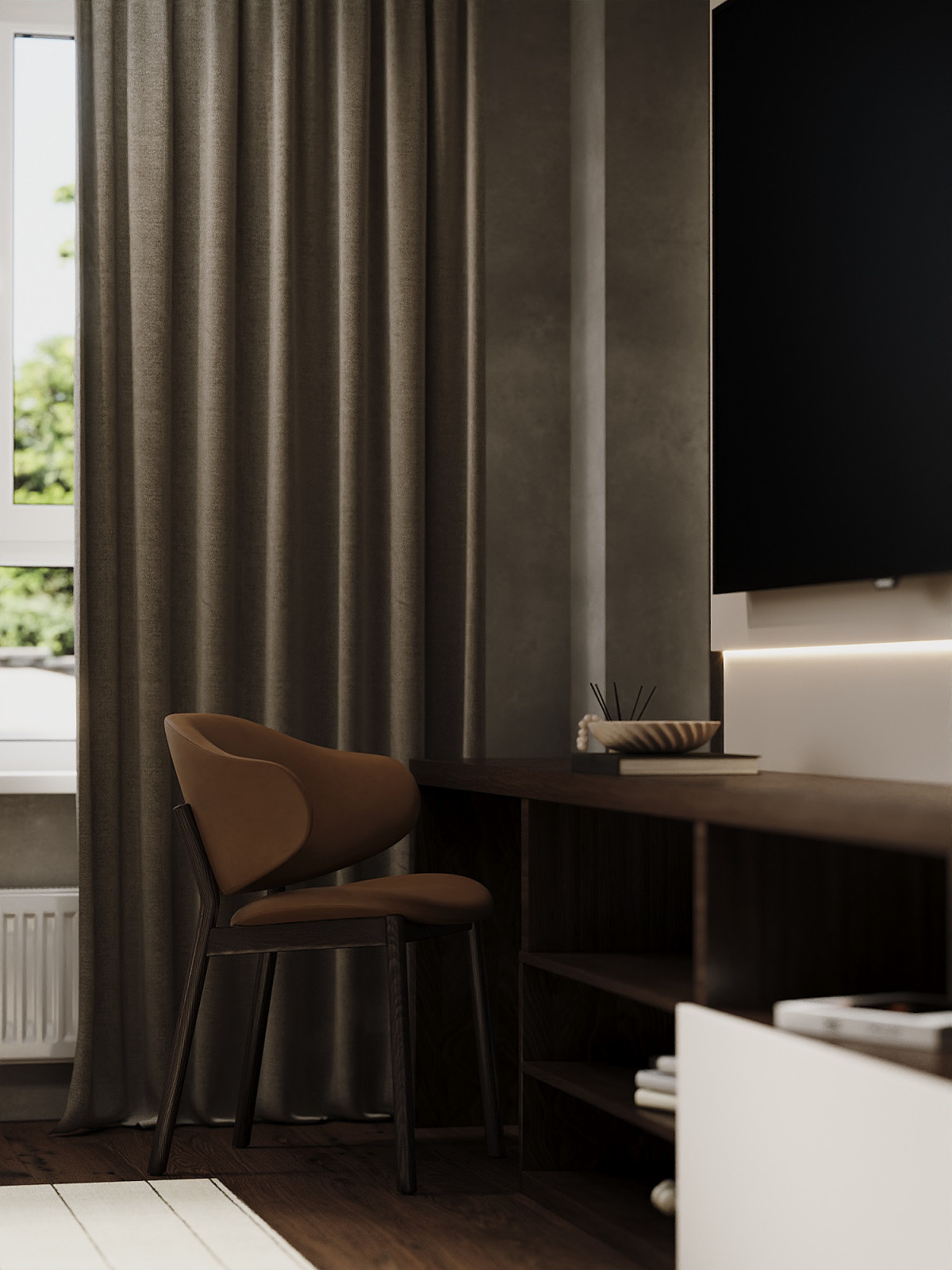 Интерьер спальни в смешанном стиле