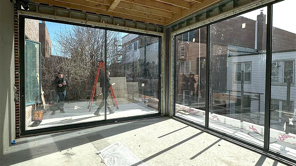 Обложка проекта: Aluminum Exterior Patio Sliding Doors with thin frame, panoramic windows