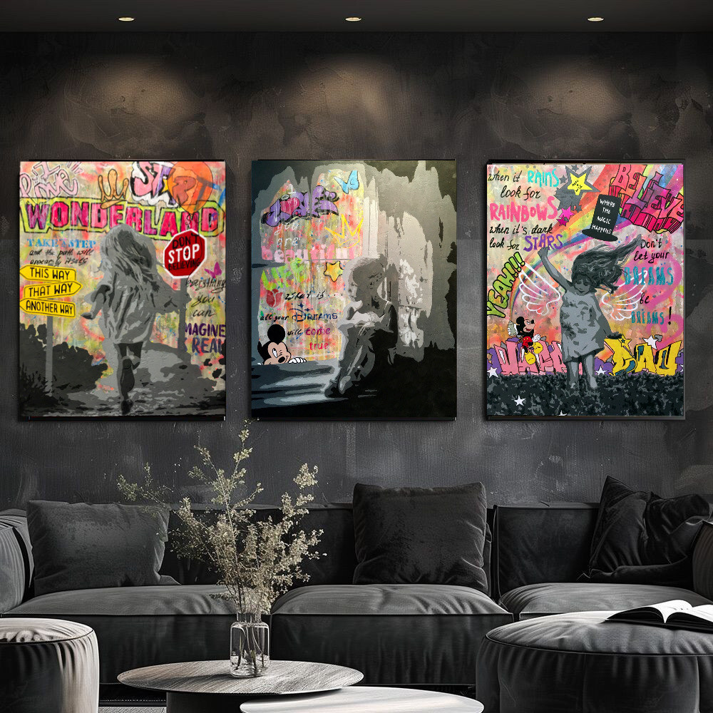 Современные картины для интерьера в стиле Поп арт/ Граффити/ Стрит арт