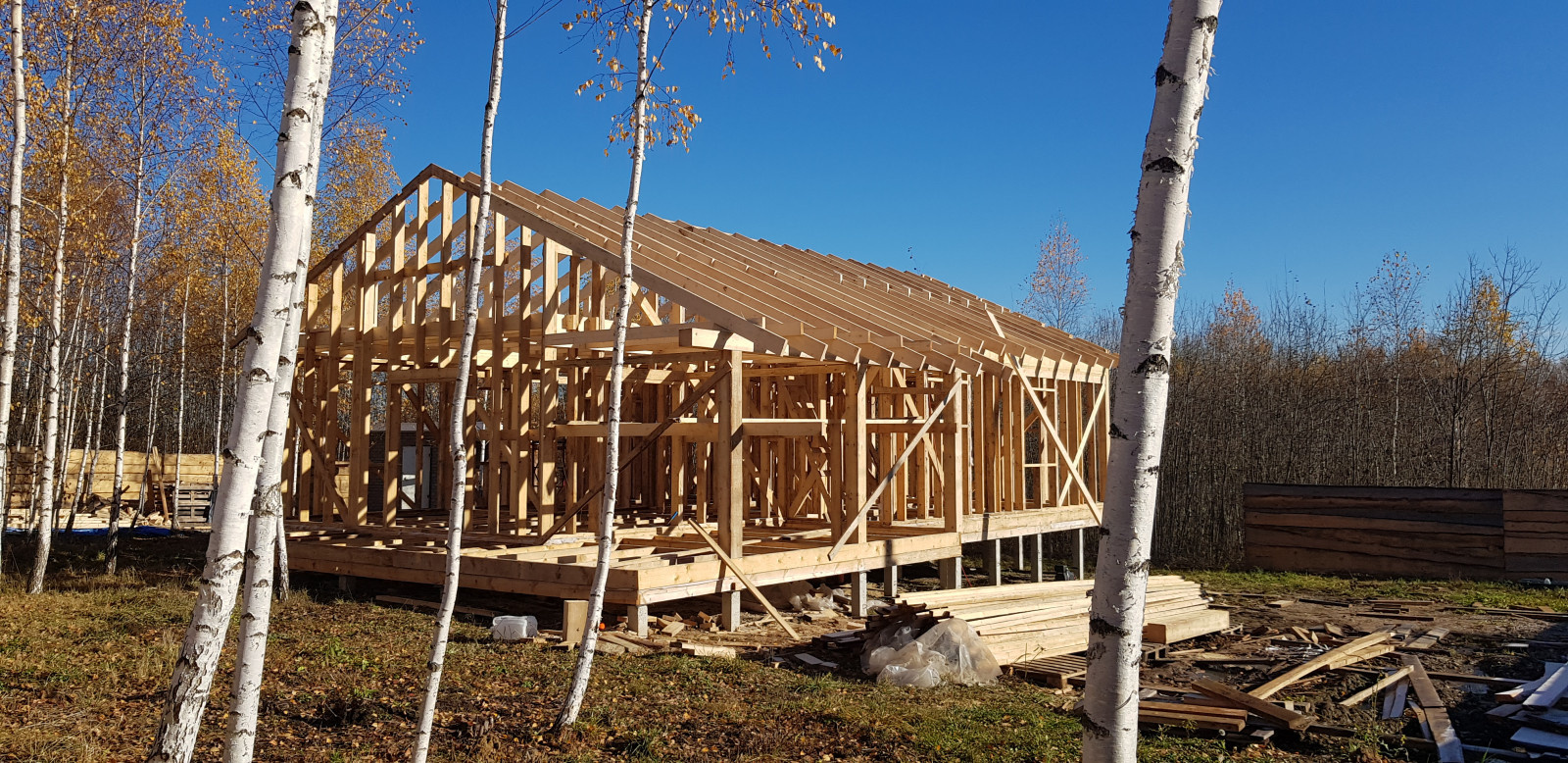 Каркасный дом в пригороде