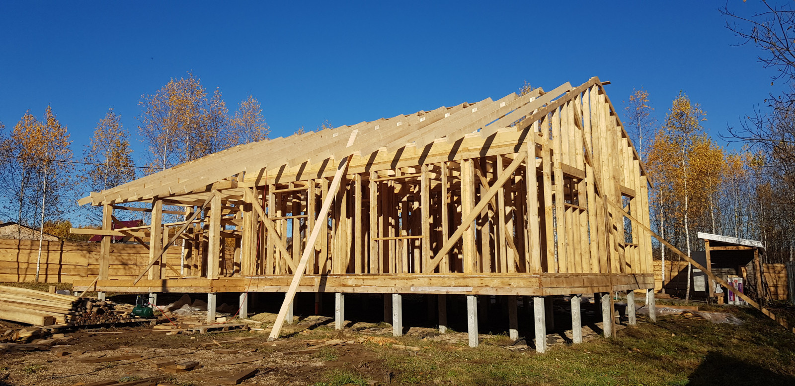 Каркасный дом в пригороде