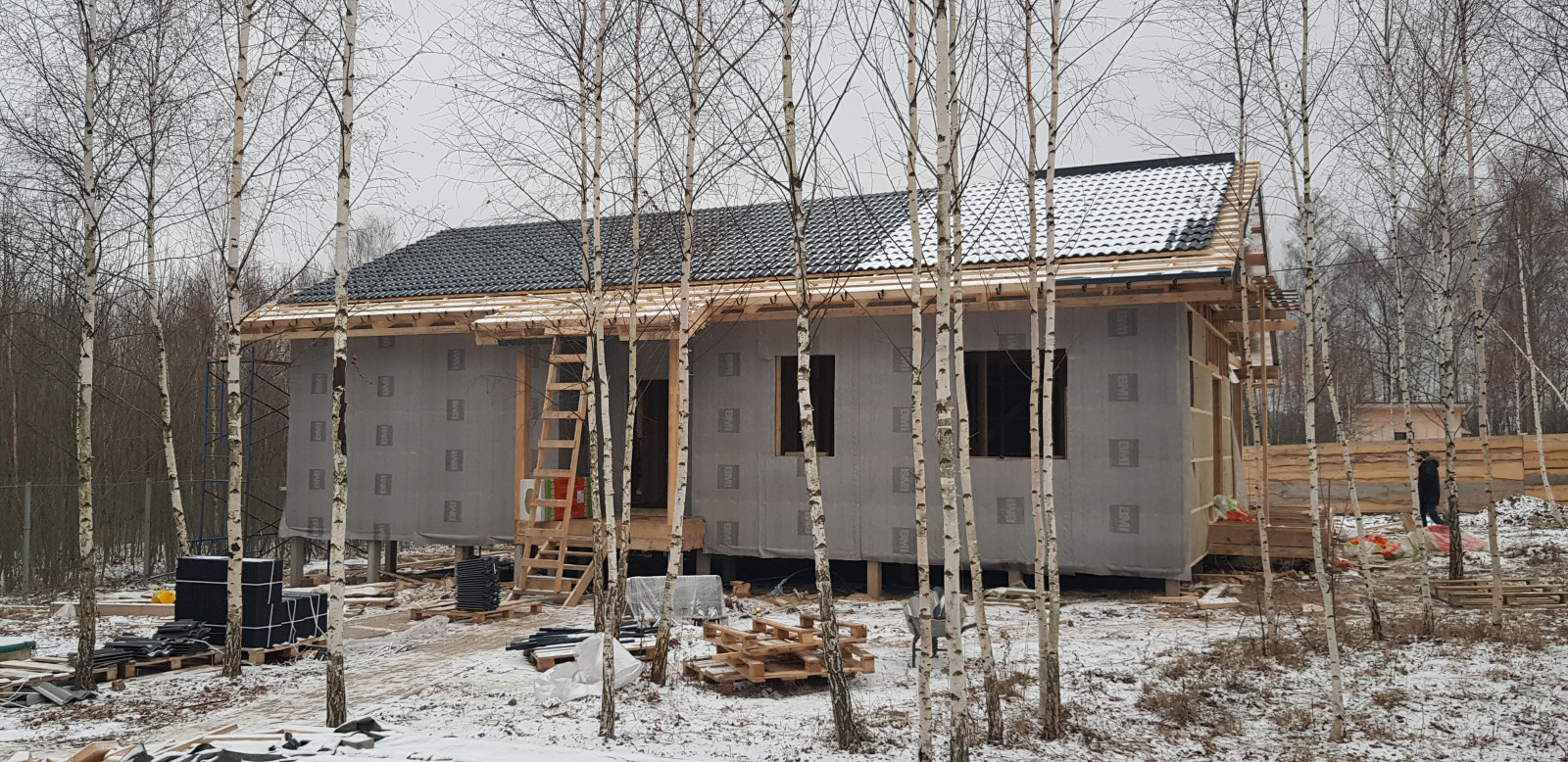 Каркасный дом в пригороде