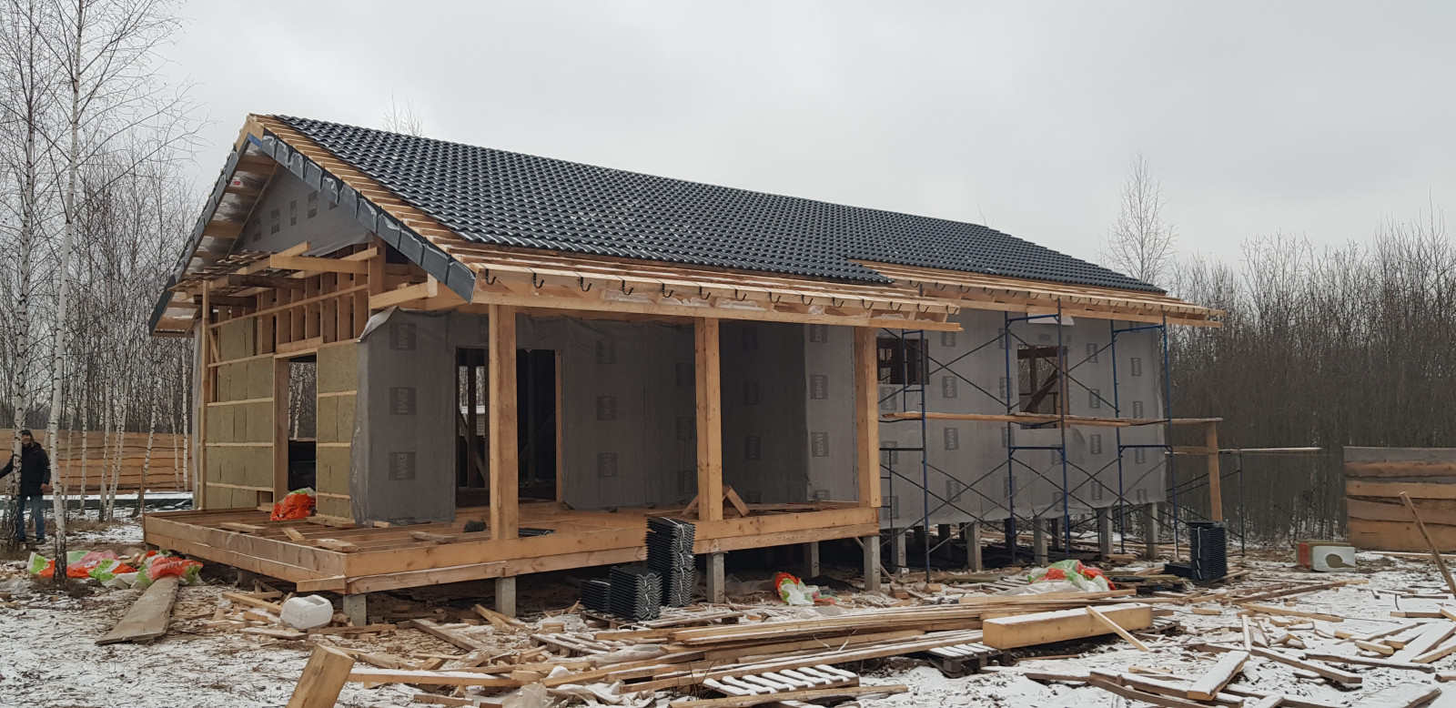 Каркасный дом в пригороде