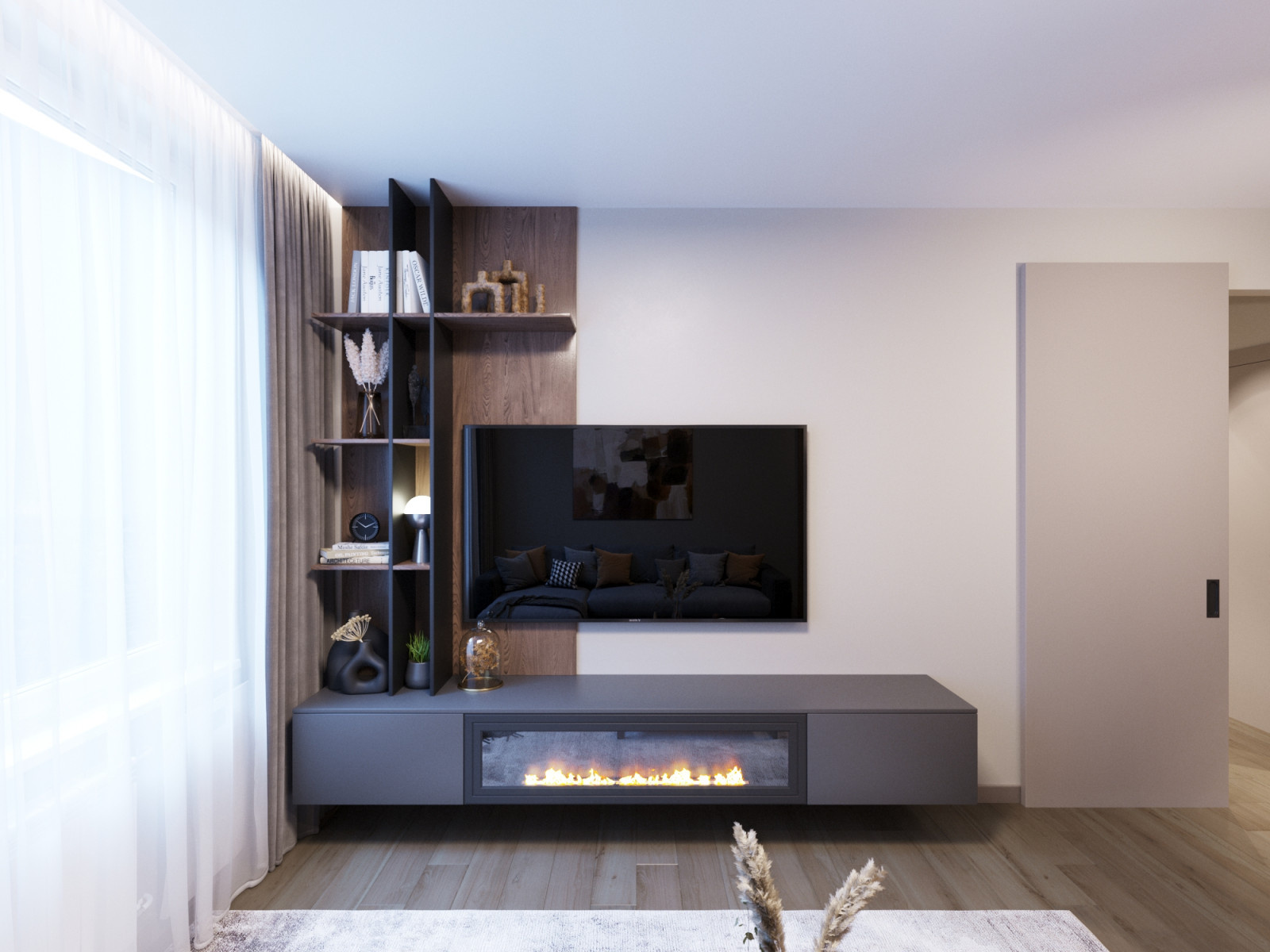 Дизайн-проект 4х комнатной квартиры 81 м2 для многодетной семьи