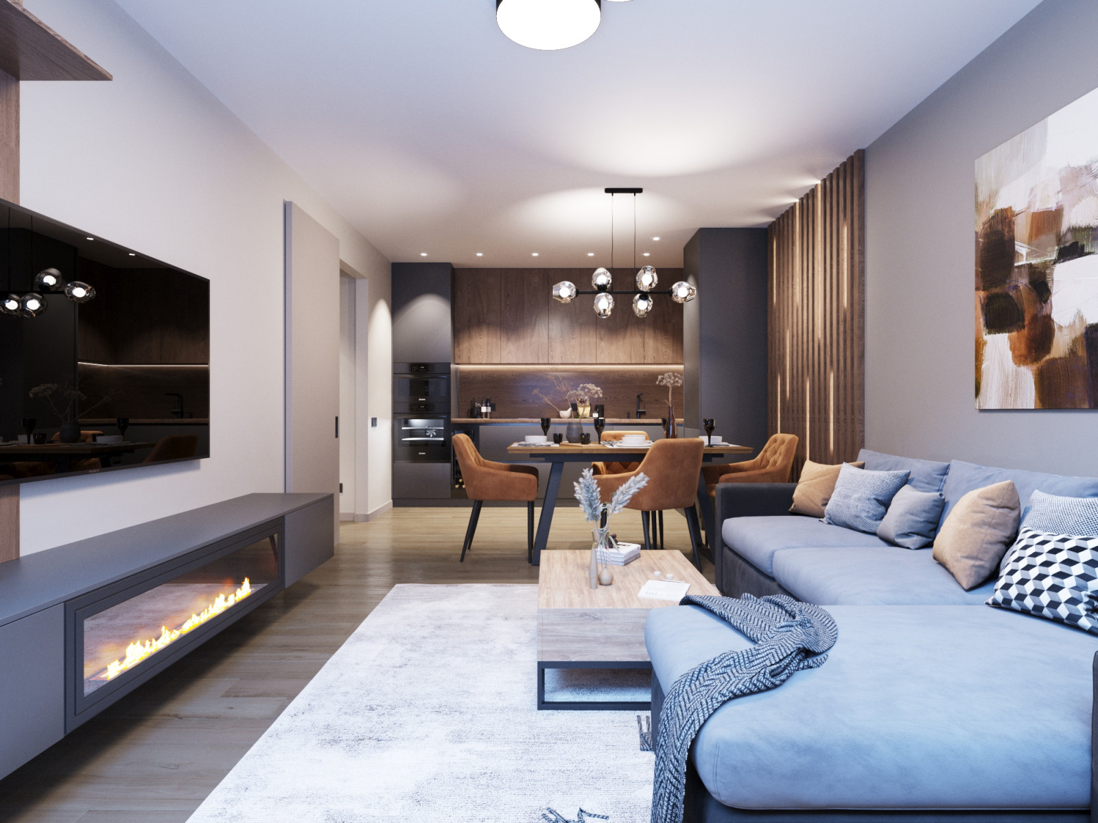 Дизайн-проект 4х комнатной квартиры 81 м2 для многодетной семьи