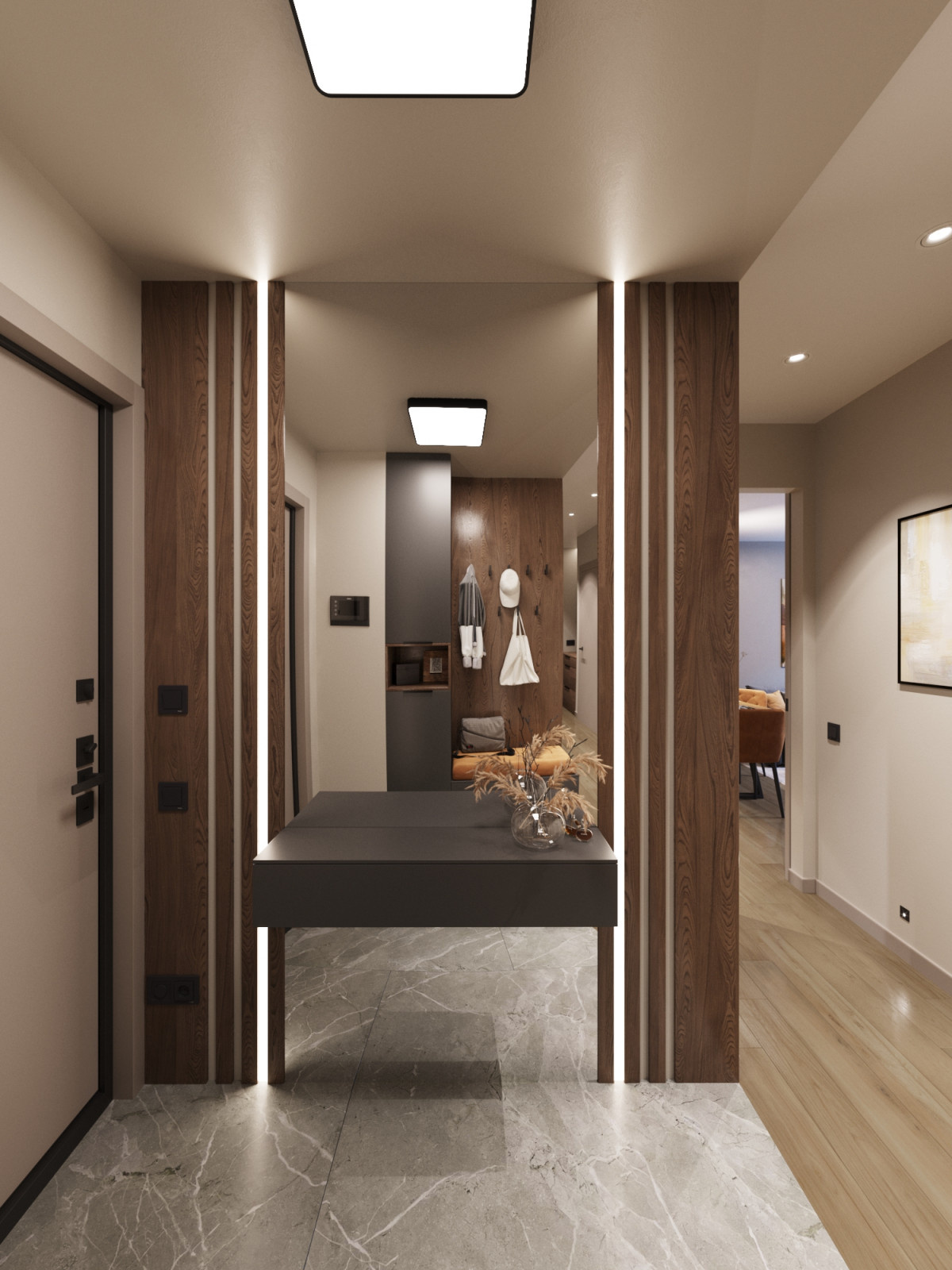 Дизайн-проект 4х комнатной квартиры 81 м2 для многодетной семьи