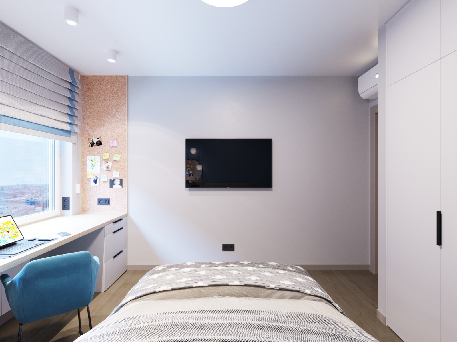 Дизайн-проект 4х комнатной квартиры 81 м2 для многодетной семьи