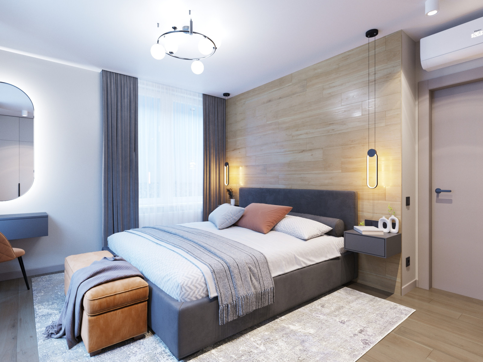 Дизайн-проект 4х комнатной квартиры 81 м2 для многодетной семьи