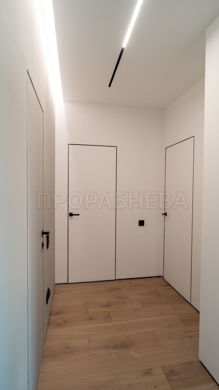 Ремонт квартиры в стиле минимализм (95 м²)