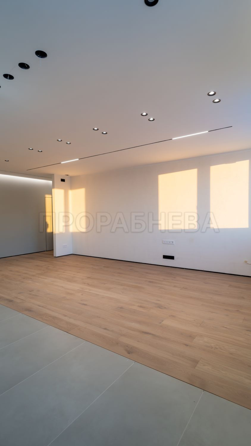 Ремонт квартиры в стиле минимализм (95 м²)
