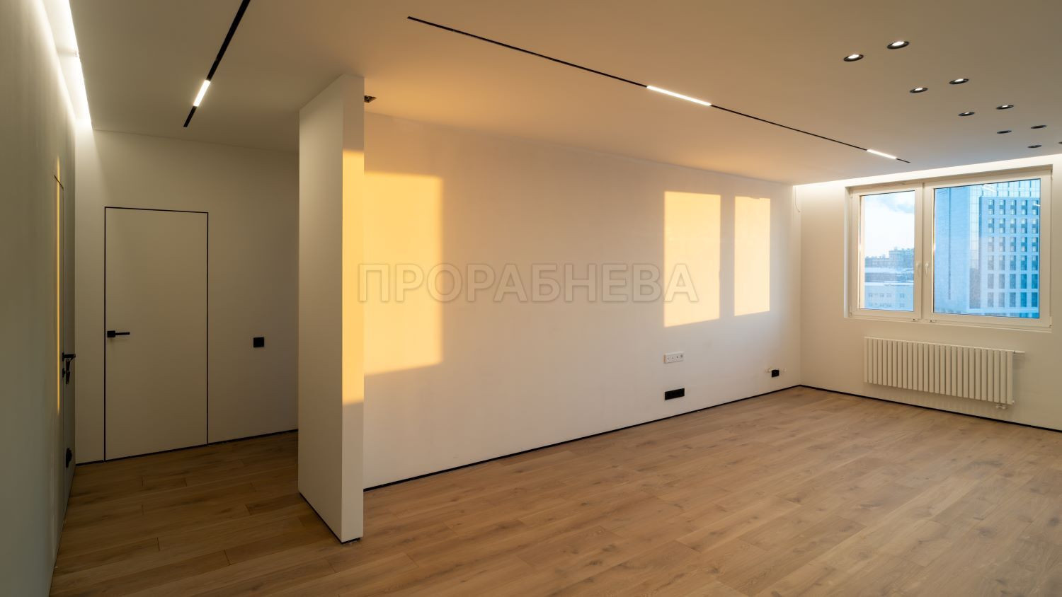 Ремонт квартиры в стиле минимализм (95 м²)