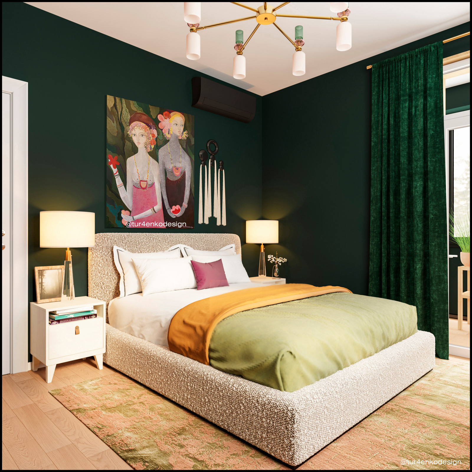 Дизайн 3хкомнатной квартиры в ЖК "Лесопарковый"