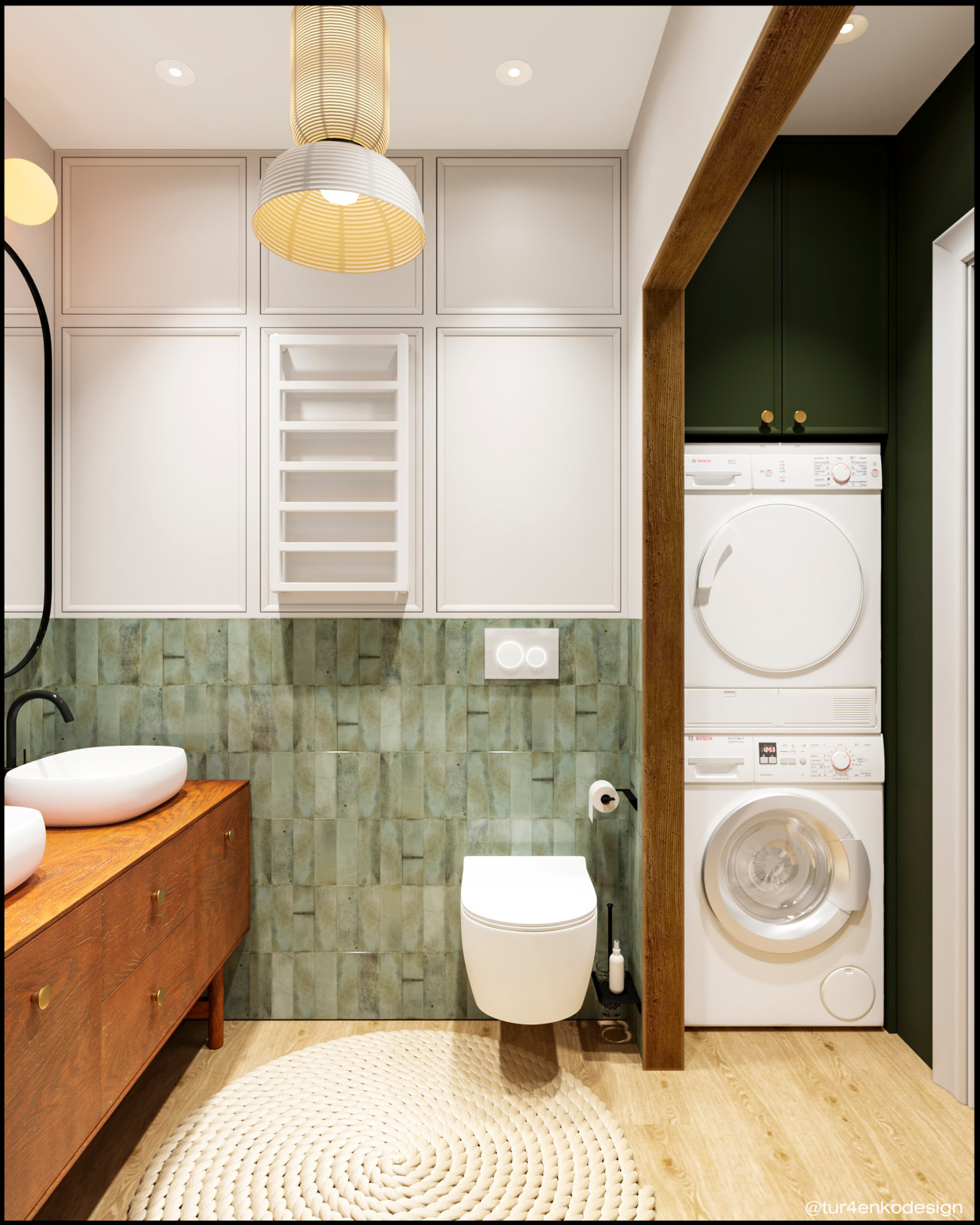 Дизайн 3хкомнатной квартиры в ЖК "Лесопарковый"