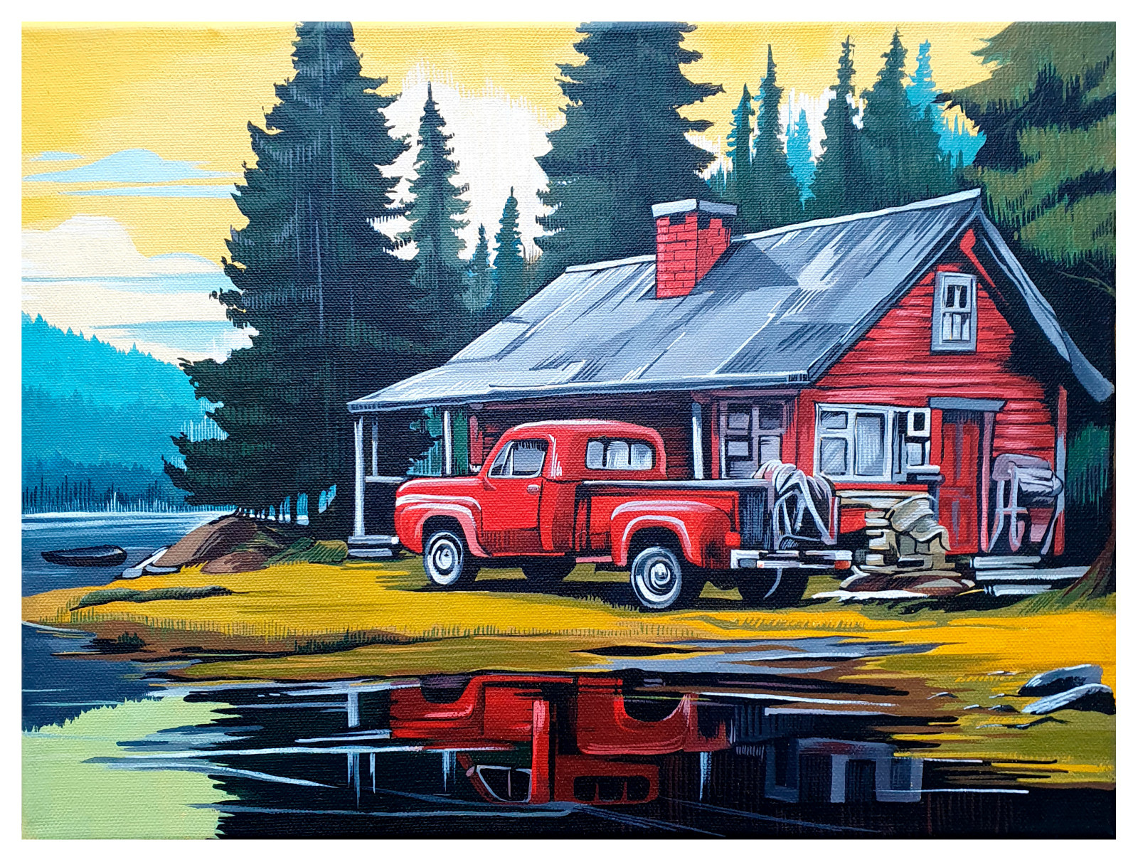 Серия картин "Дом под звездами: живопись путешествий"