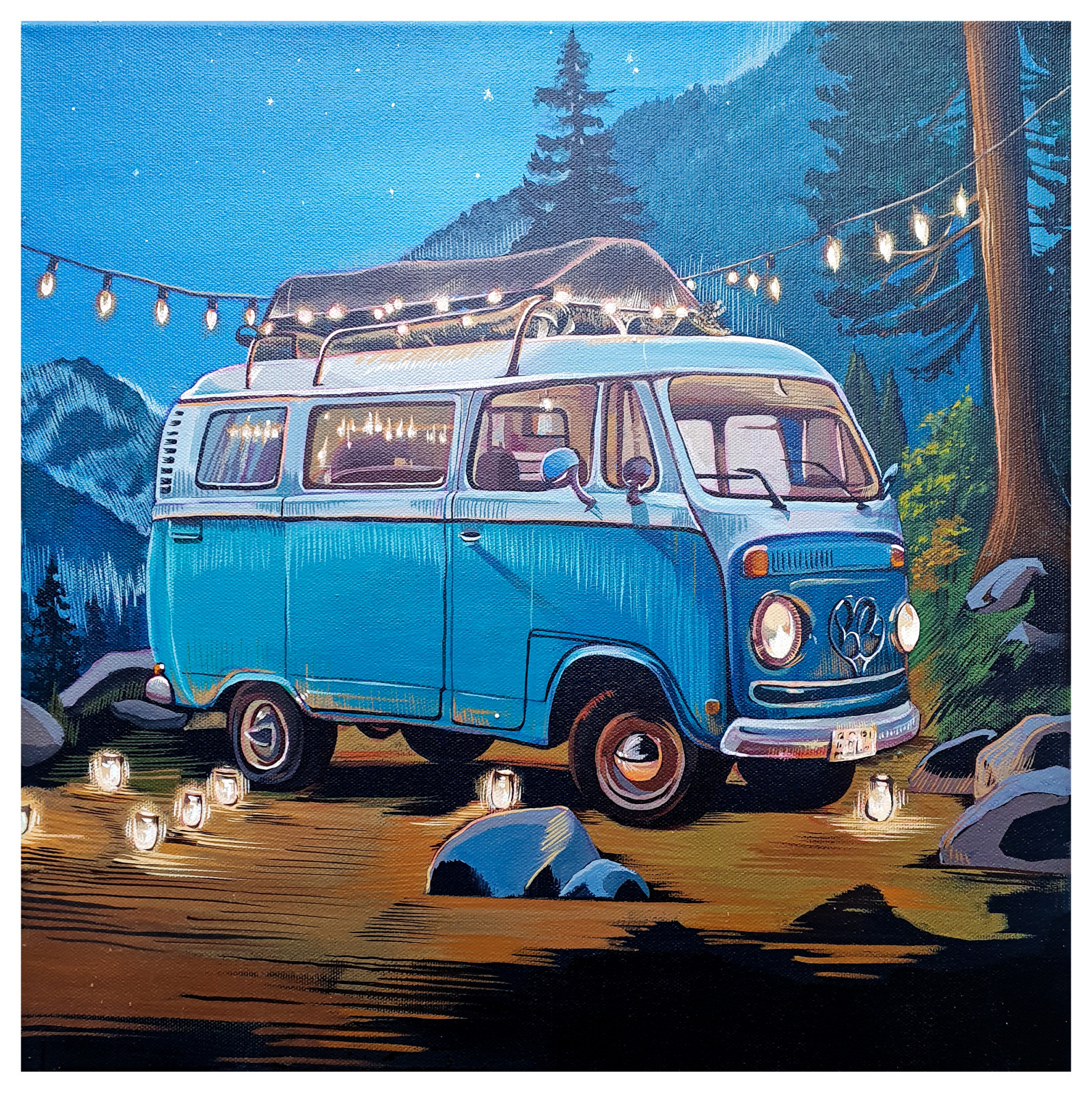 Серия картин "Дом под звездами: живопись путешествий"