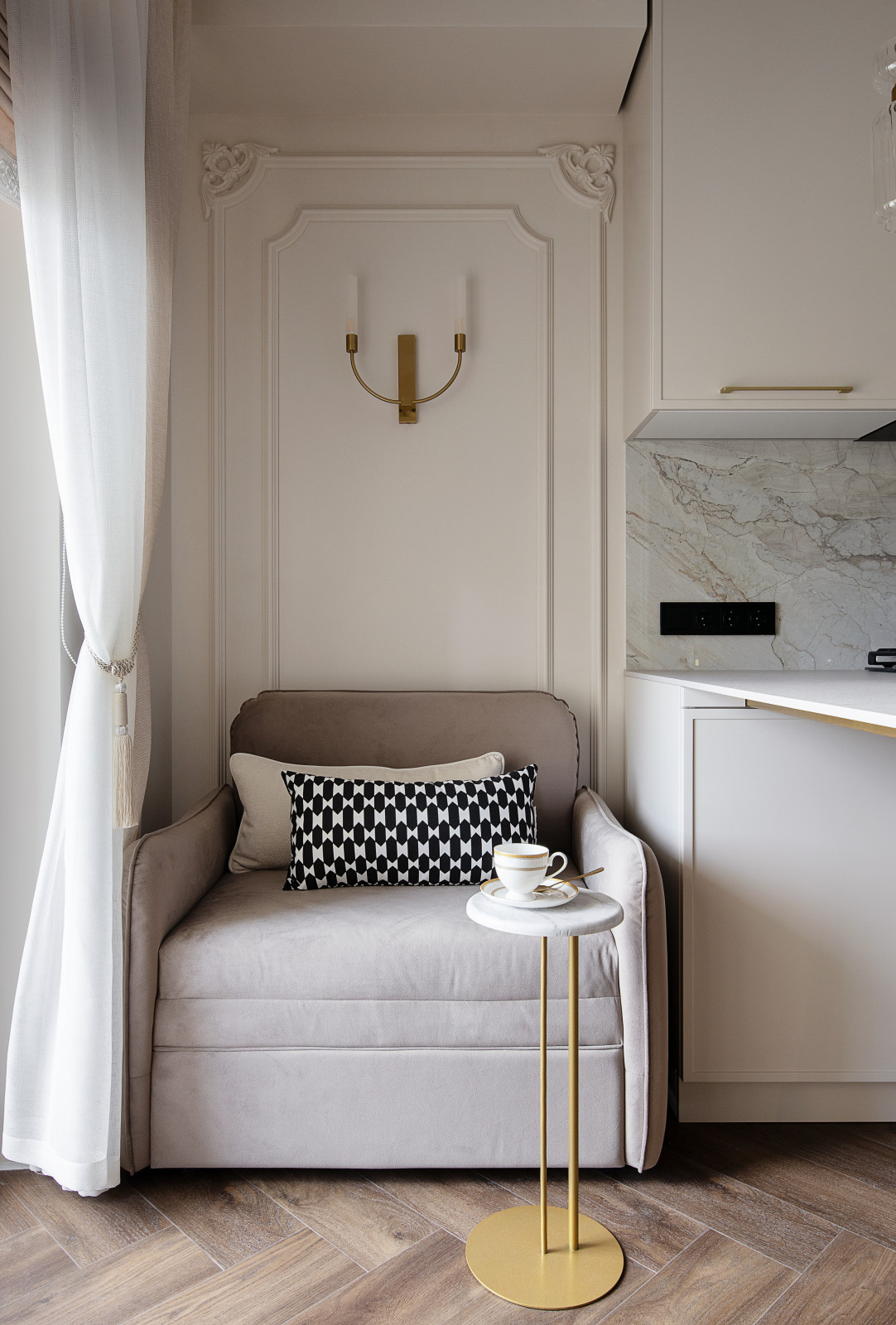 1-комнатная квартира 36 кв.м с французским шармом